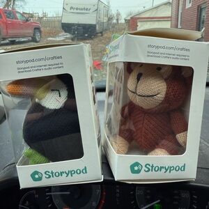 Storypod crafties Kids Toy Set - manu monkey and tali tucan